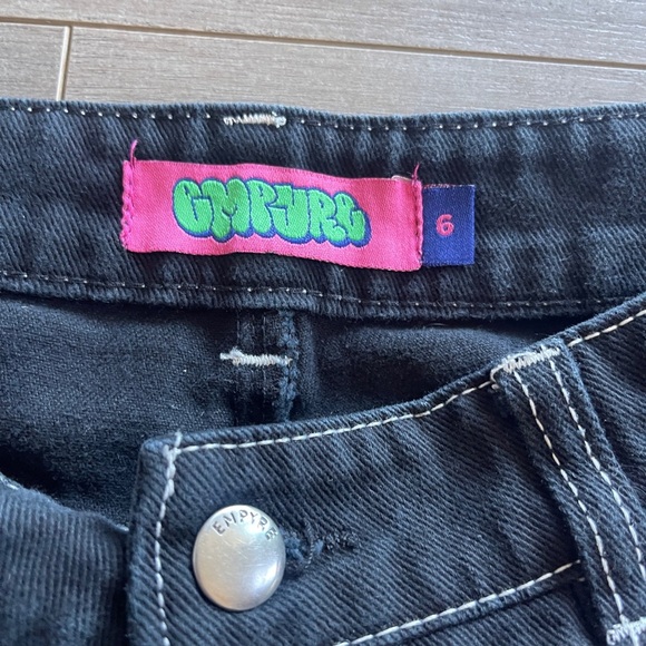 Empyre Black Cargo Pants Size 6 - Picture 4 of 5